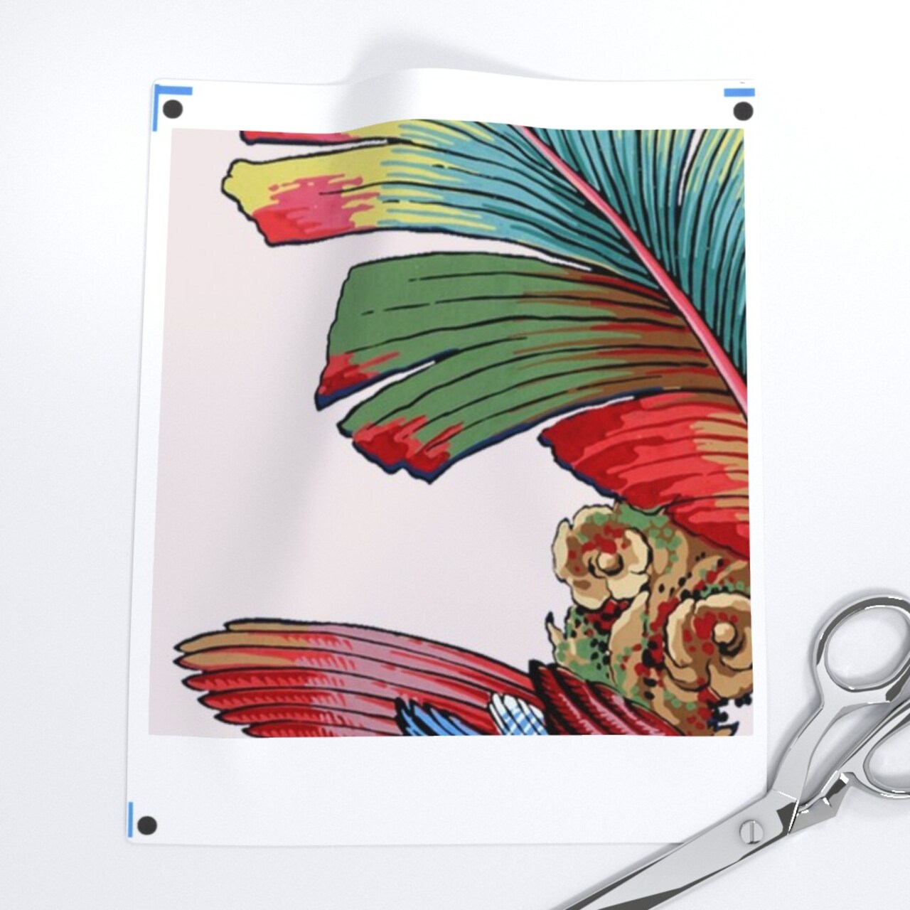 Bird Pink Dusty Antique Palm Jungle Lilac Tropical Lavender Botanical Parrot Art Nouveau Victorian Edwardian Floral Large Scale Custom Pre-pasted Wallpaper by Spoonflower Pre-Pasted Wallpaper 2FT Wide